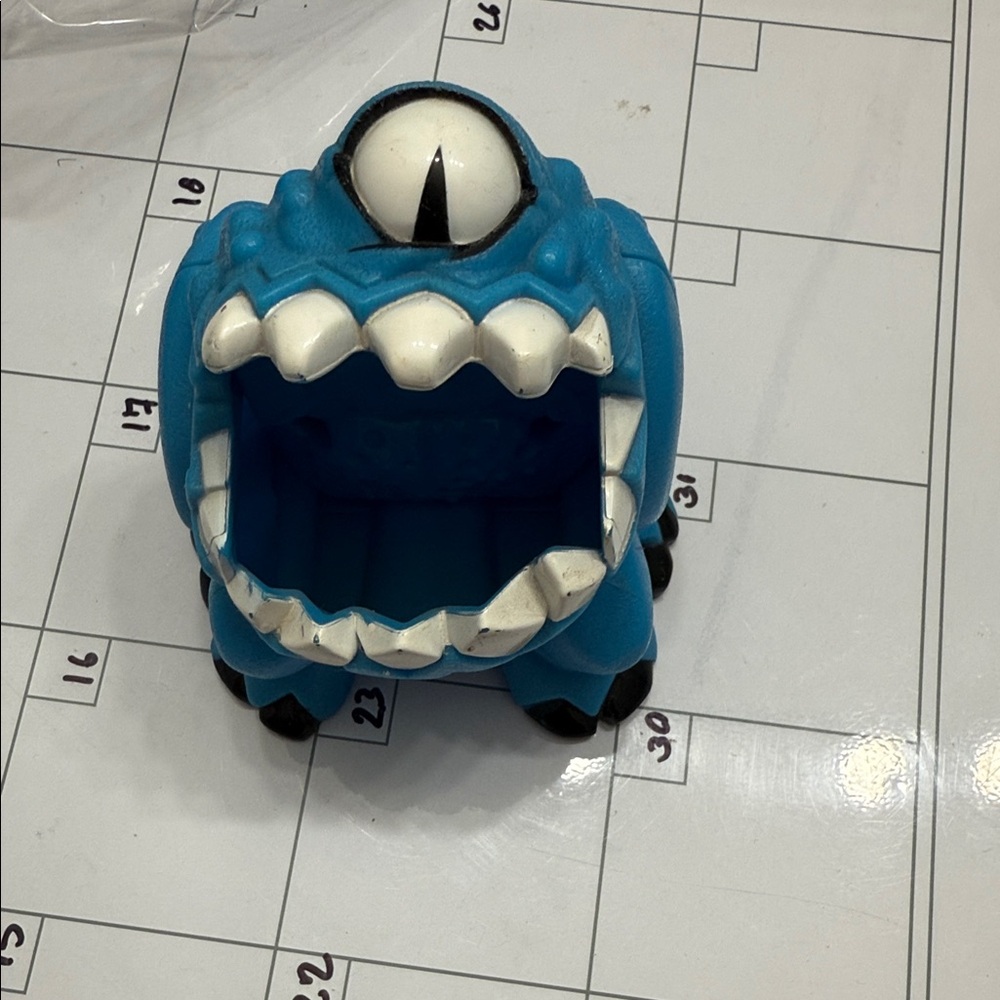 Blue Monster Toy Storage Figure - Kids Toy